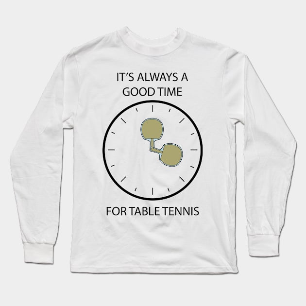 Ping Pong Table Tennis Tabletennis Paddle Funny Pun Meme Long Sleeve T-Shirt by TellingTales